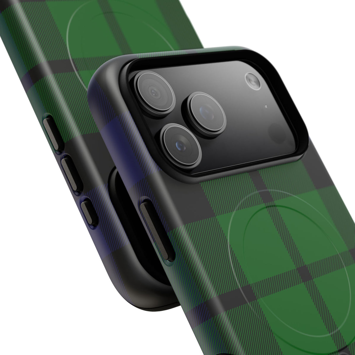 Black Watch Traditional Tartan MagSafe® iPhone Case | Dual-Layer Magnetic Protective Cover