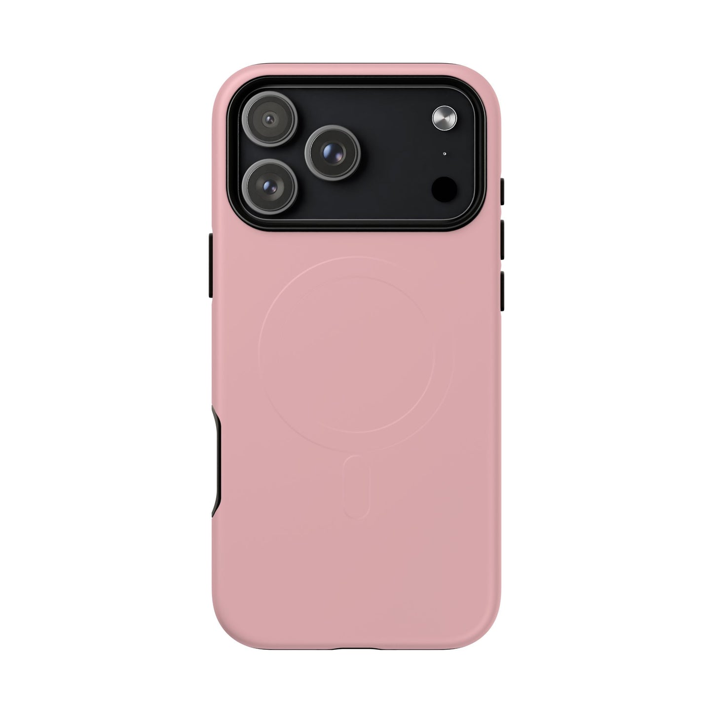 Blush Pink Minimalist Heritage Check MagSafe® iPhone Case | Luxury Magnetic Phone Cover