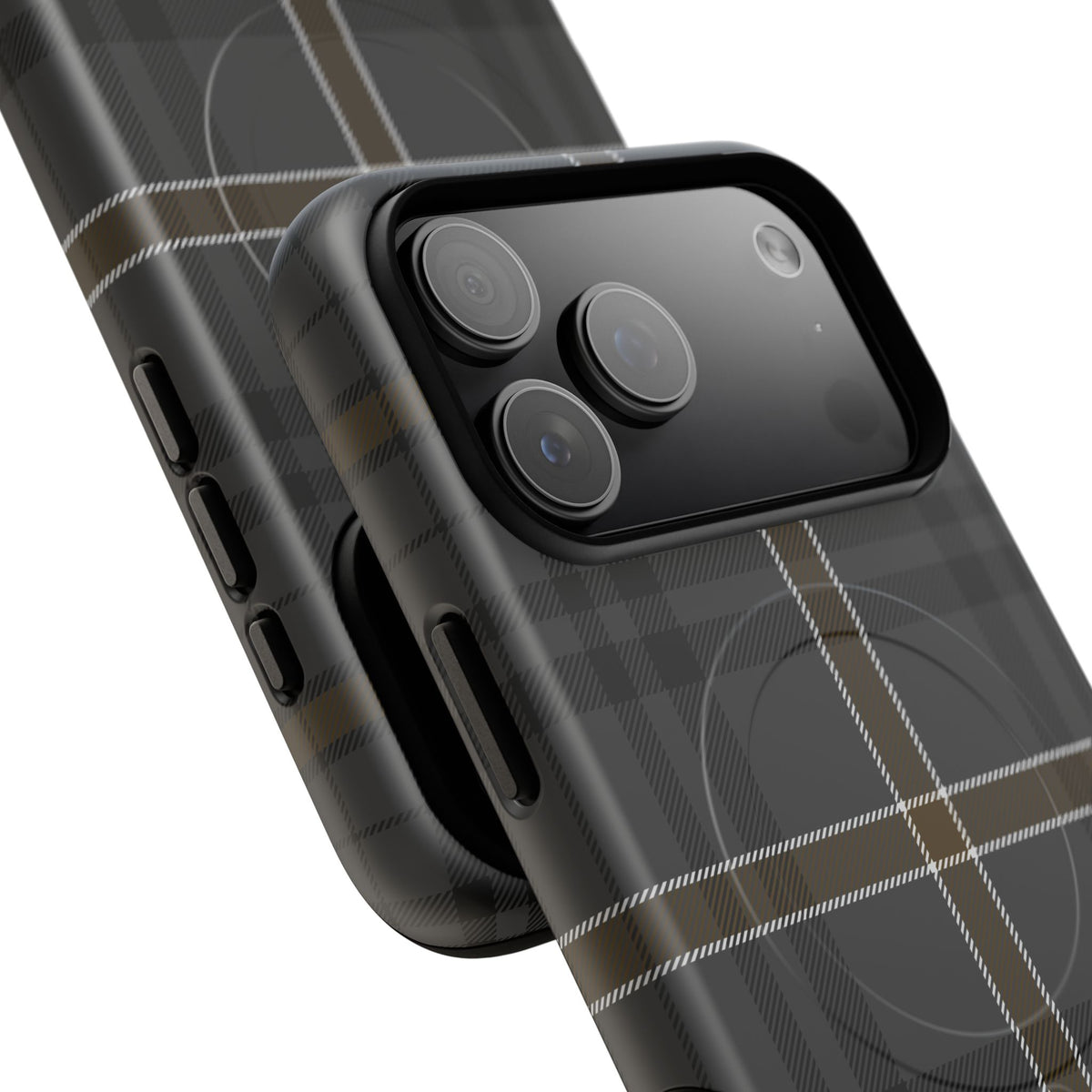 Bute Heather Weathered Tartan MagSafe® iPhone Case | Dual-Layer Magnetic Protective Cover
