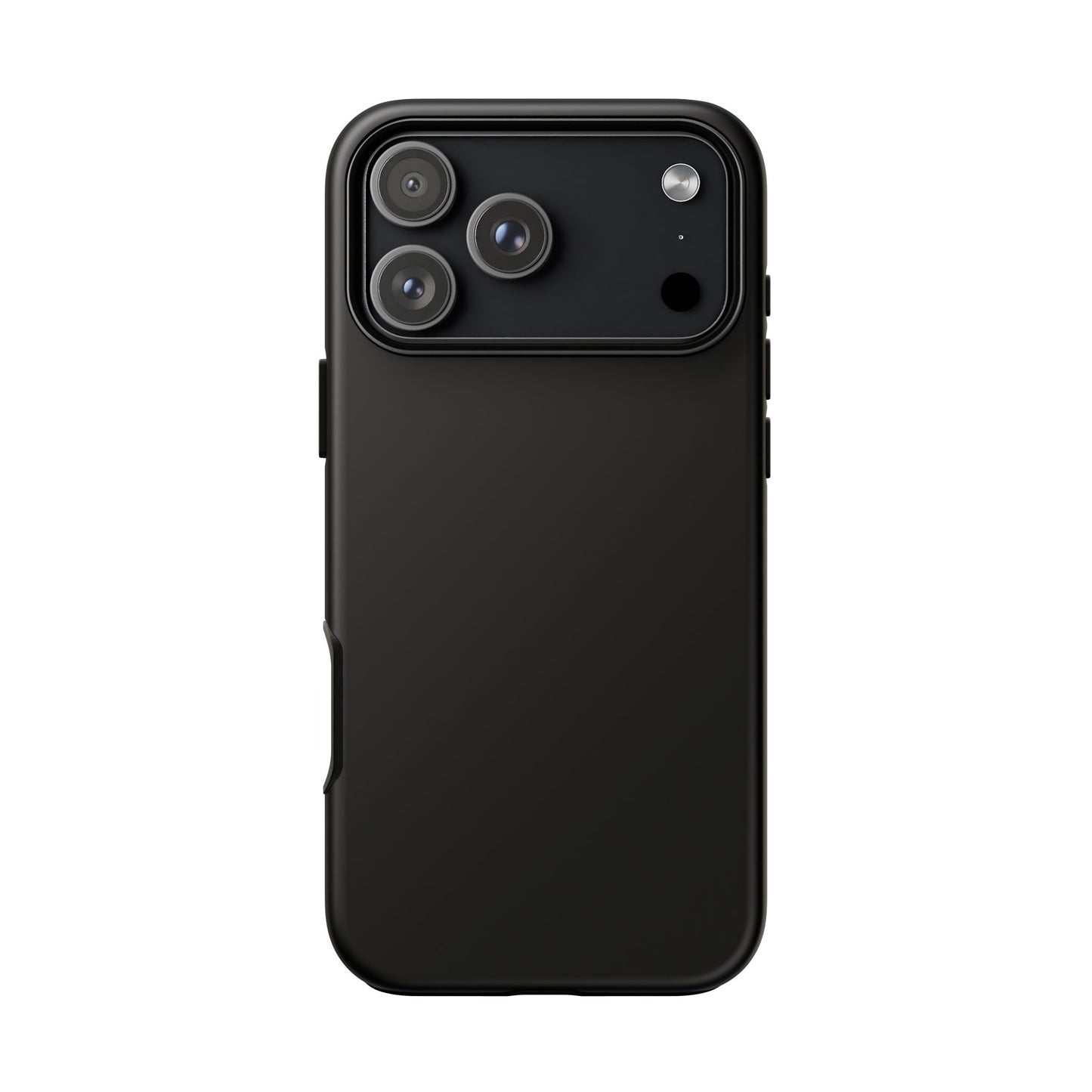 Black Stealth Minimalist Heritage Check iPhone Case | Luxury Protective Phone Cover