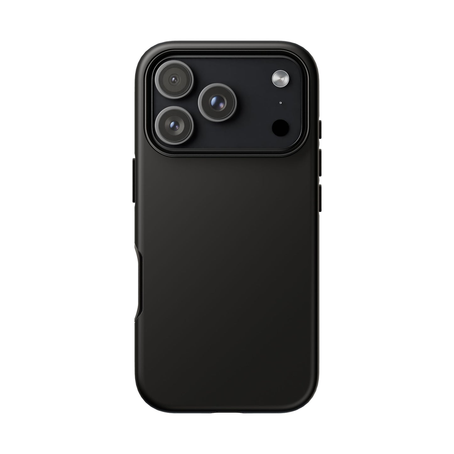 Black Stealth Minimalist Heritage Check iPhone Case | Luxury Protective Phone Cover