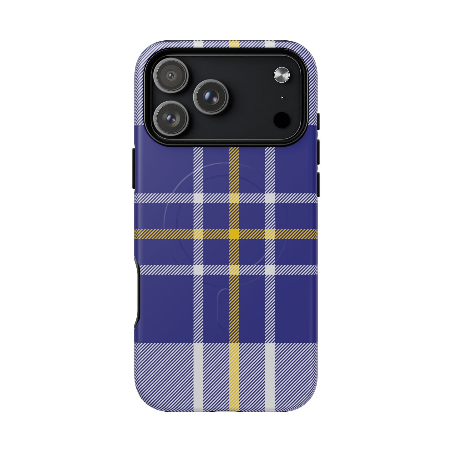 MacPherson Dress Blue Tartan MagSafe® iPhone Case | Luxury Magnetic Phone Cover