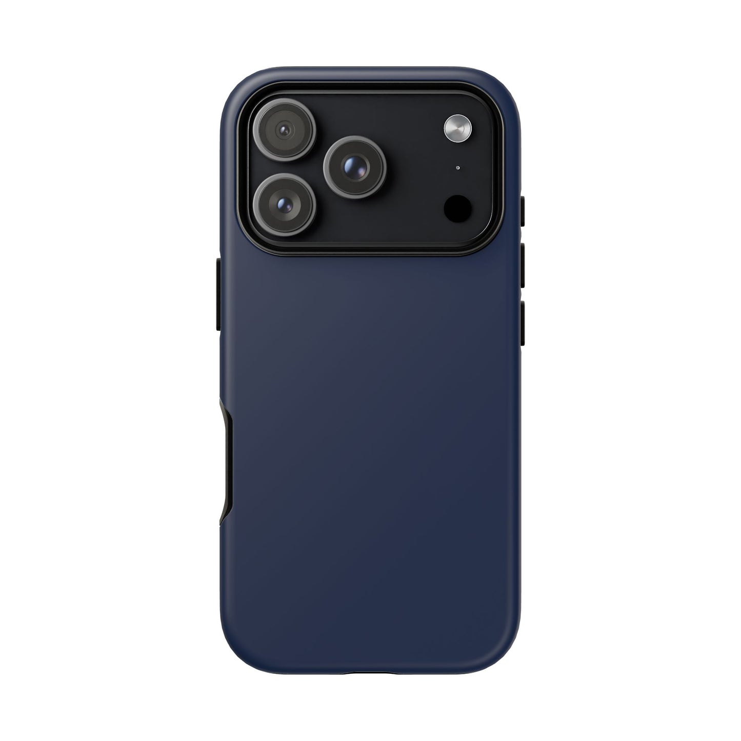 Navy Blue Sharp Tailored Heritage Check iPhone Case | Luxury Protective Phone Cover