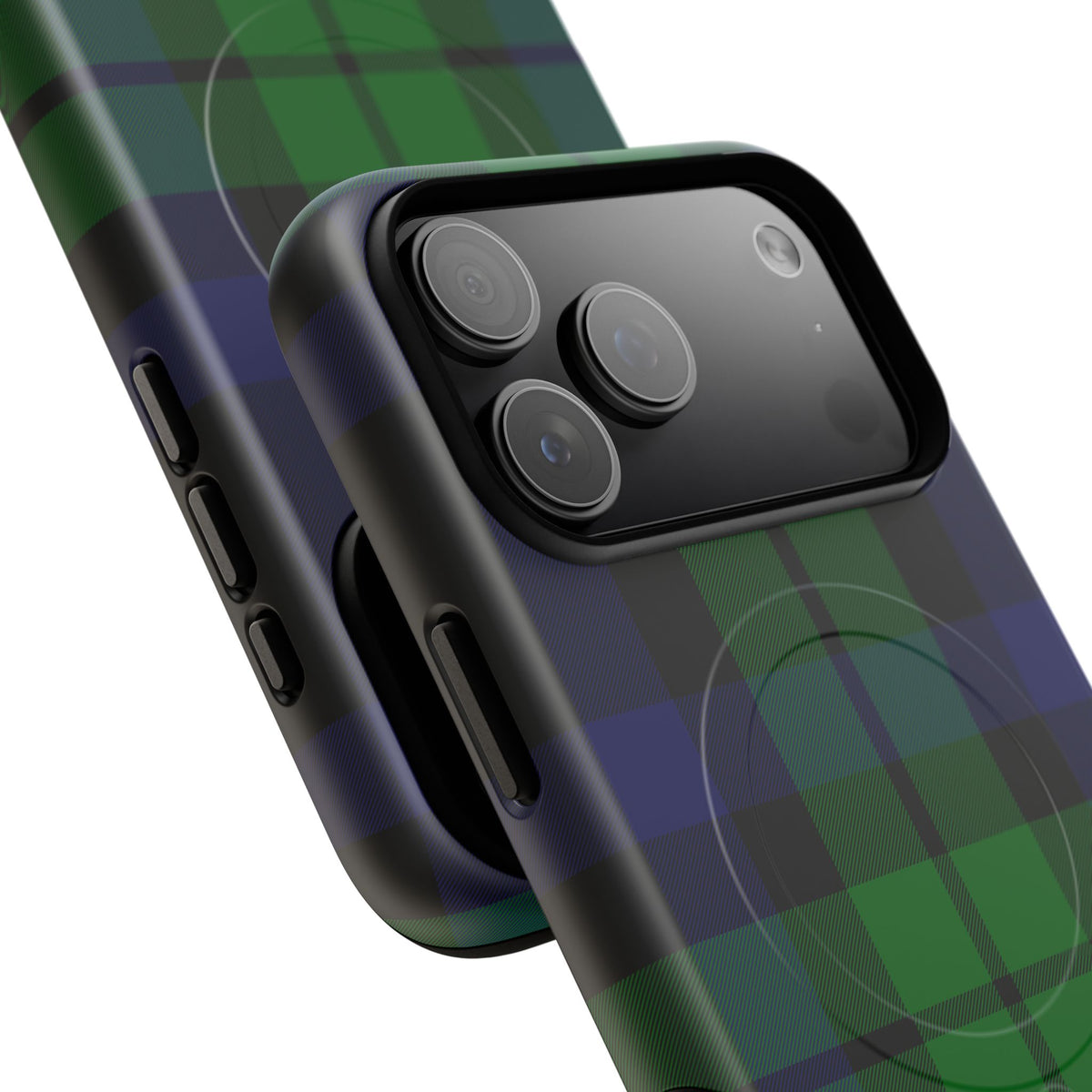 Black Watch Traditional Tartan MagSafe® iPhone Case | Dual-Layer Magnetic Protective Cover