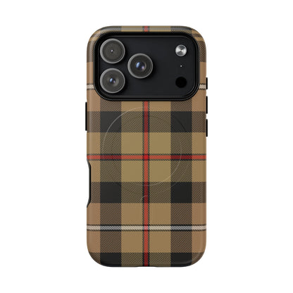 MacKenzie Hunting (Brown) Traditional Tartan MagSafe® iPhone Case | Dual-Layer Magnetic Protective Cover