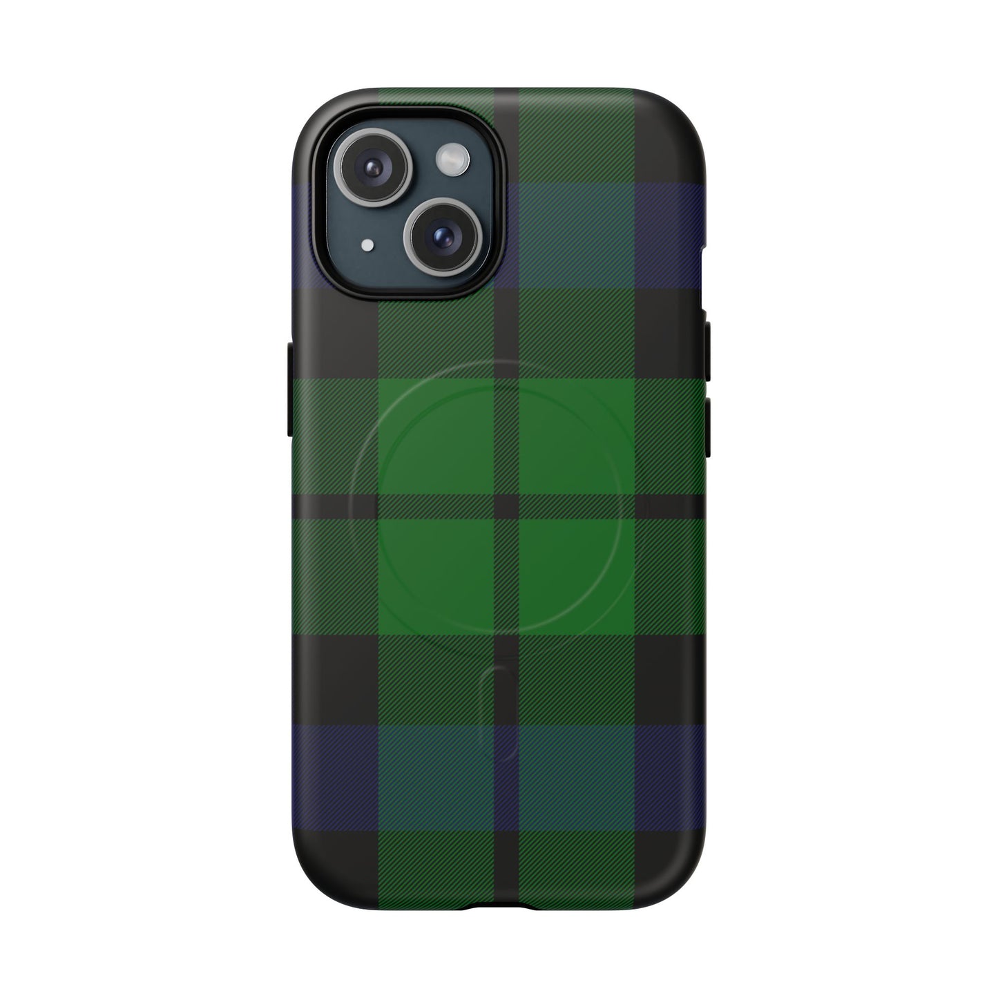 Black Watch Traditional Tartan MagSafe® iPhone Case | Luxury Magnetic Phone Cover