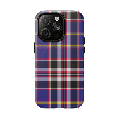 Queen Mary RMS Maritime Tartan MagSafe® iPhone Case | Dual-Layer Magnetic Protective Cover