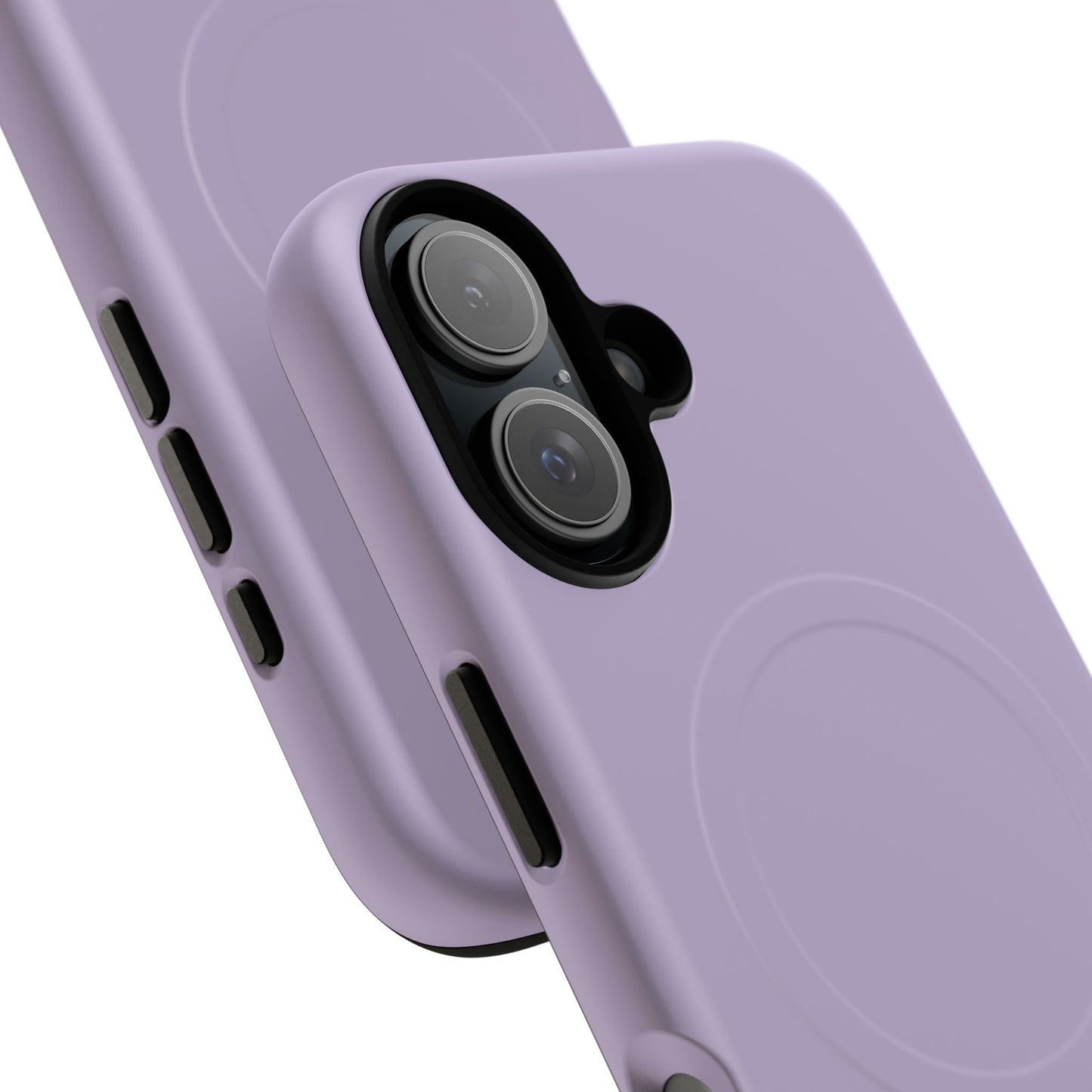 Lavender Minimalist Heritage Check MagSafe® iPhone Case | Luxury Magnetic Phone Cover