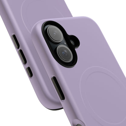 Lavender Minimalist Heritage Check MagSafe® iPhone Case | Luxury Magnetic Phone Cover