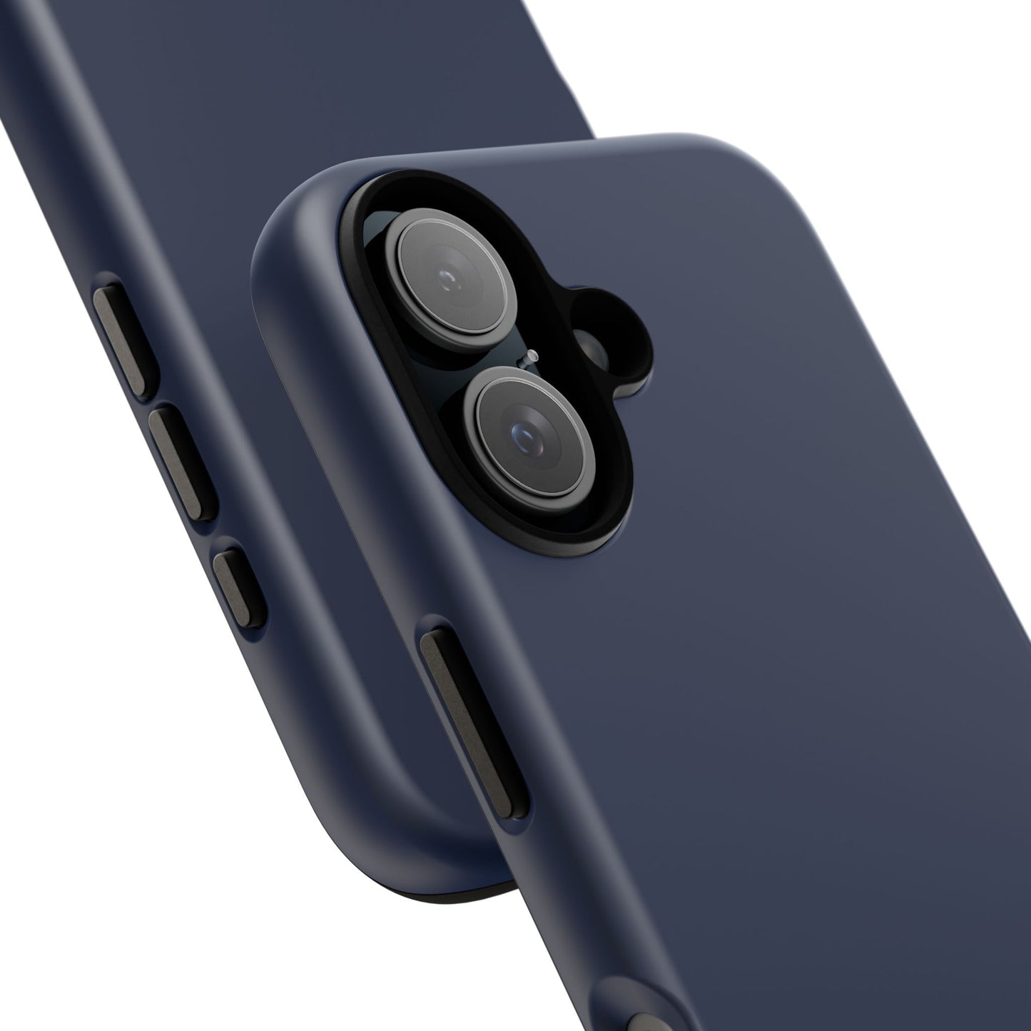 Navy Blue Sharp Tailored Heritage Check iPhone Case | Luxury Protective Phone Cover