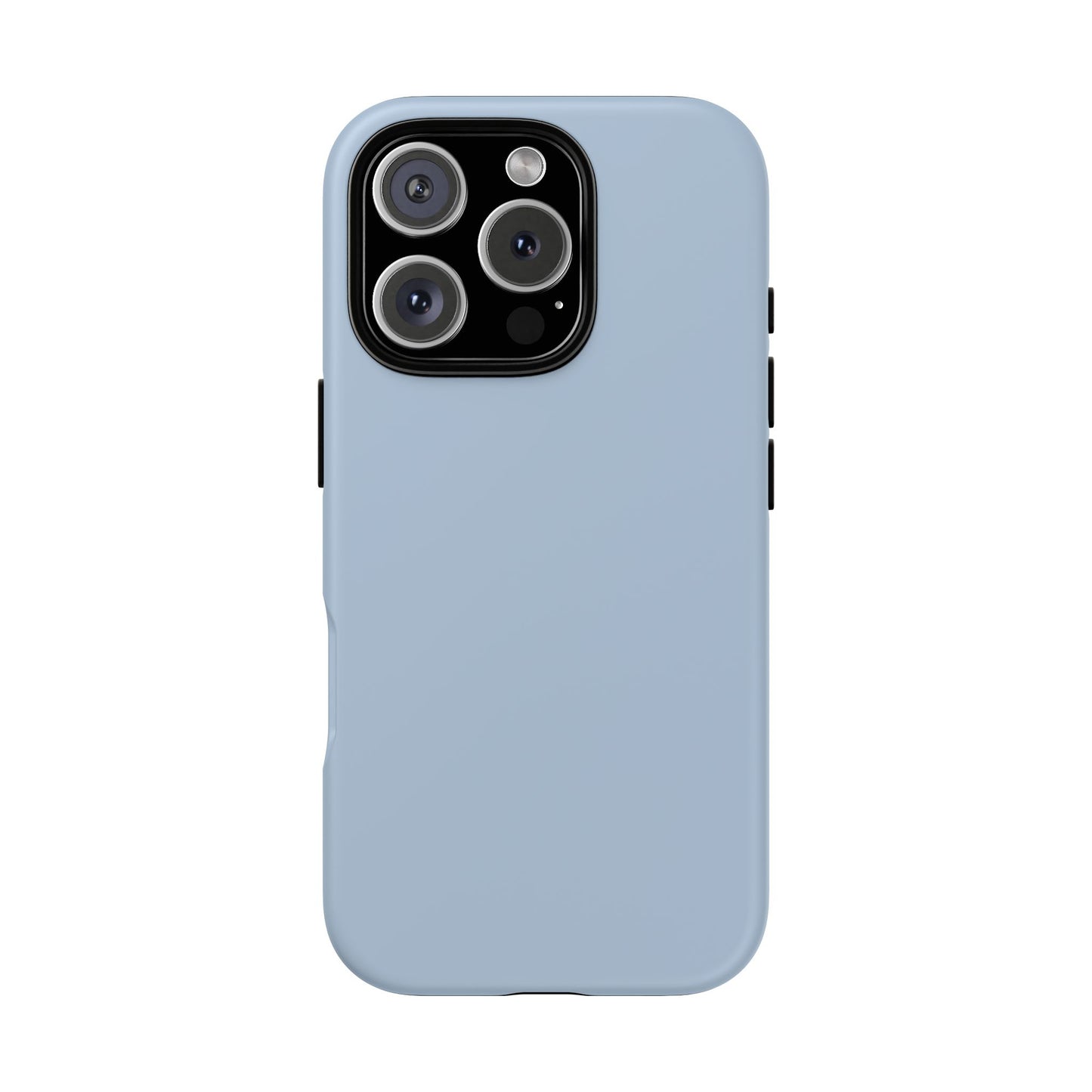 Cloud Blue Minimalist Heritage Check iPhone Case | Luxury Protective Phone Cover