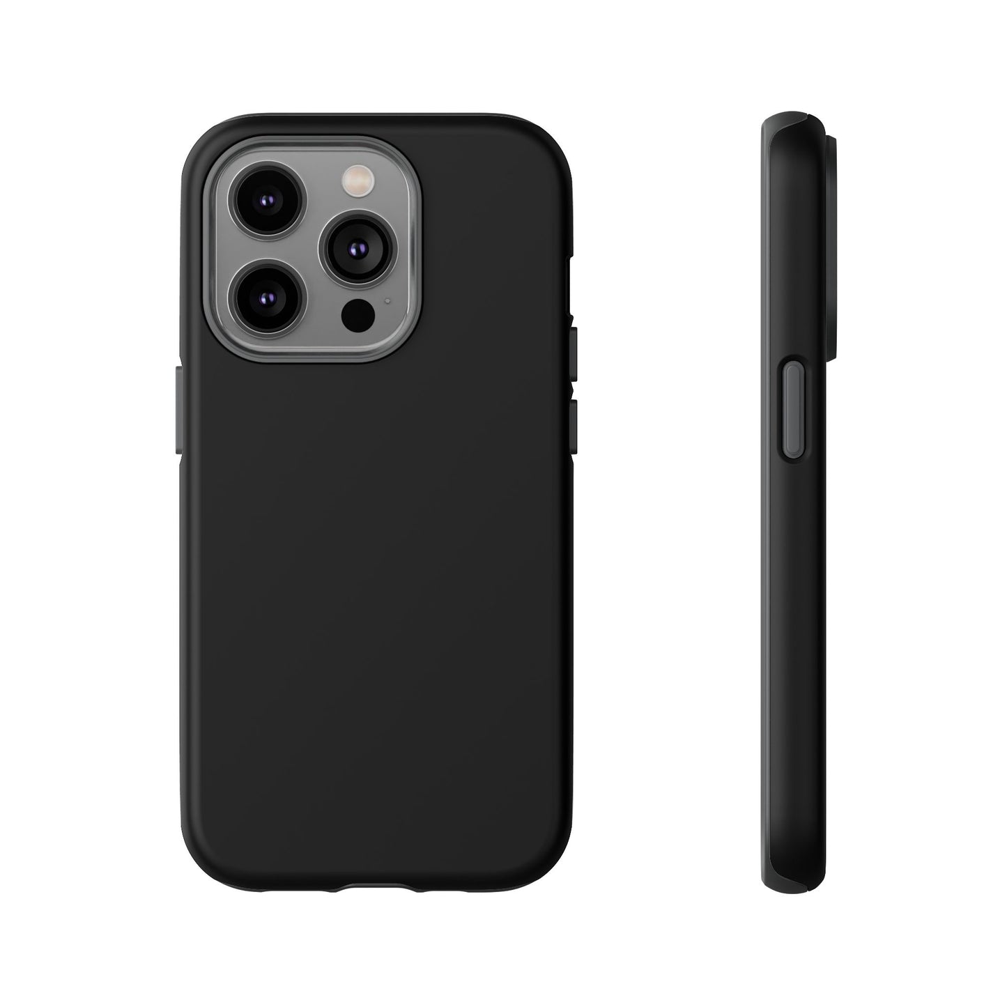 Black Stealth Minimalist Heritage Check iPhone Case | Luxury Protective Phone Cover