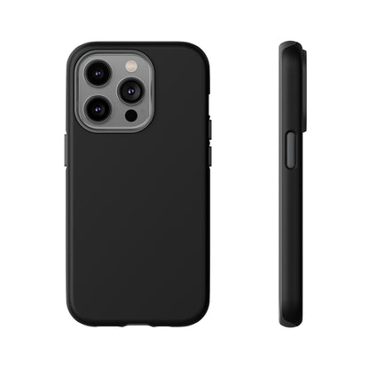 Black Stealth Minimalist Heritage Check iPhone Case | Luxury Protective Phone Cover