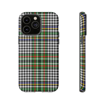 Abbotsford Check Estate Tartan iPhone Case | Dual-Layer Matt Protective Cover