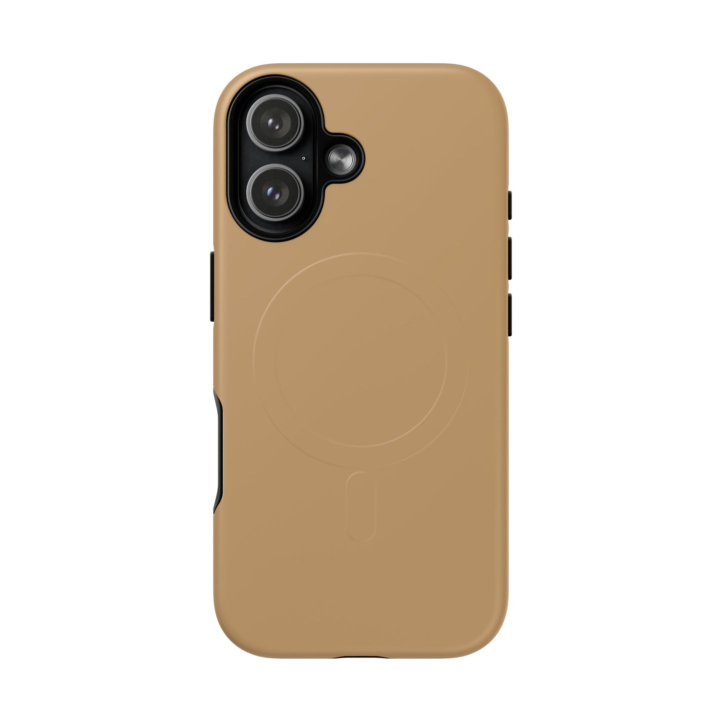 Camel Minimalist Heritage Check MagSafe® iPhone Case | Luxury Magnetic Phone Cover