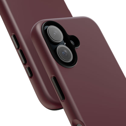 Oxblood Deep Heritage Check iPhone Case | Luxury Protective Phone Cover