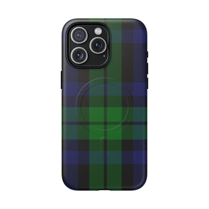 Black Watch Traditional Tartan MagSafe® iPhone Case | Dual-Layer Magnetic Protective Cover