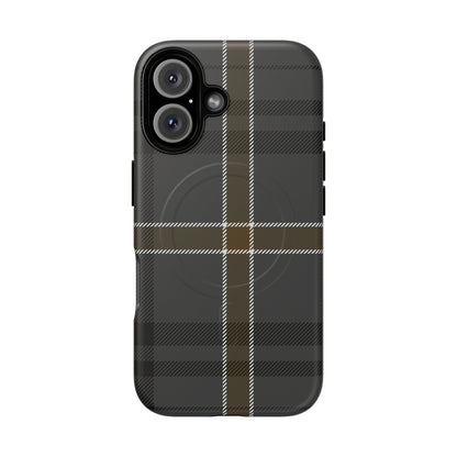 Bute Heather Weathered Tartan MagSafe® iPhone Case | Luxury Magnetic Phone Cover