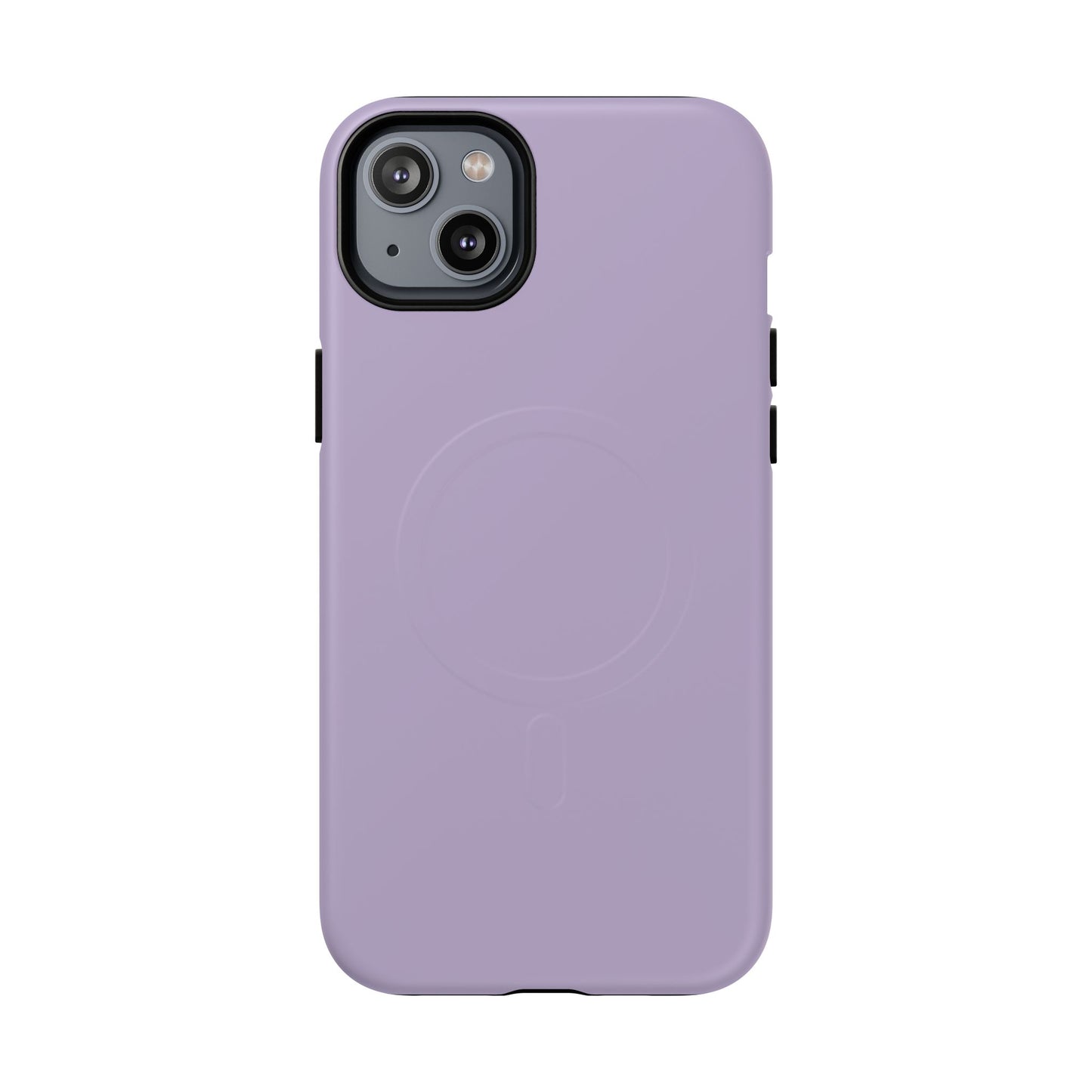 Lavender Minimalist Heritage Check MagSafe® iPhone Case | Luxury Magnetic Phone Cover