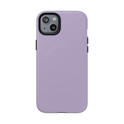 Lavender Minimalist Heritage Check MagSafe® iPhone Case | Luxury Magnetic Phone Cover