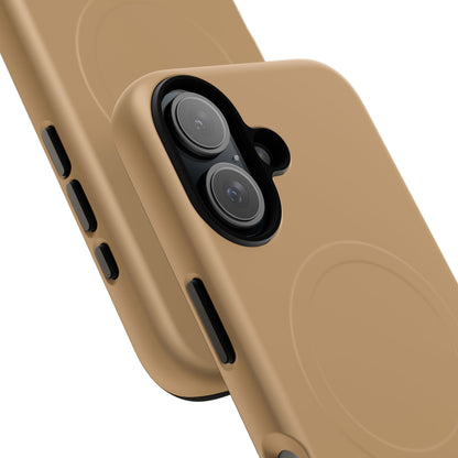 Camel Minimalist Heritage Check MagSafe® iPhone Case | Luxury Magnetic Phone Cover