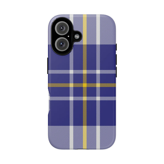 MacPherson Dress Blue Tartan iPhone Case | Luxury Protective Phone Cover