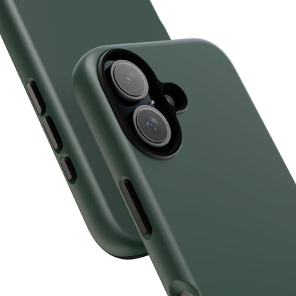 Bottle Green Deep Heritage Check iPhone Case | Luxury Protective Phone Cover