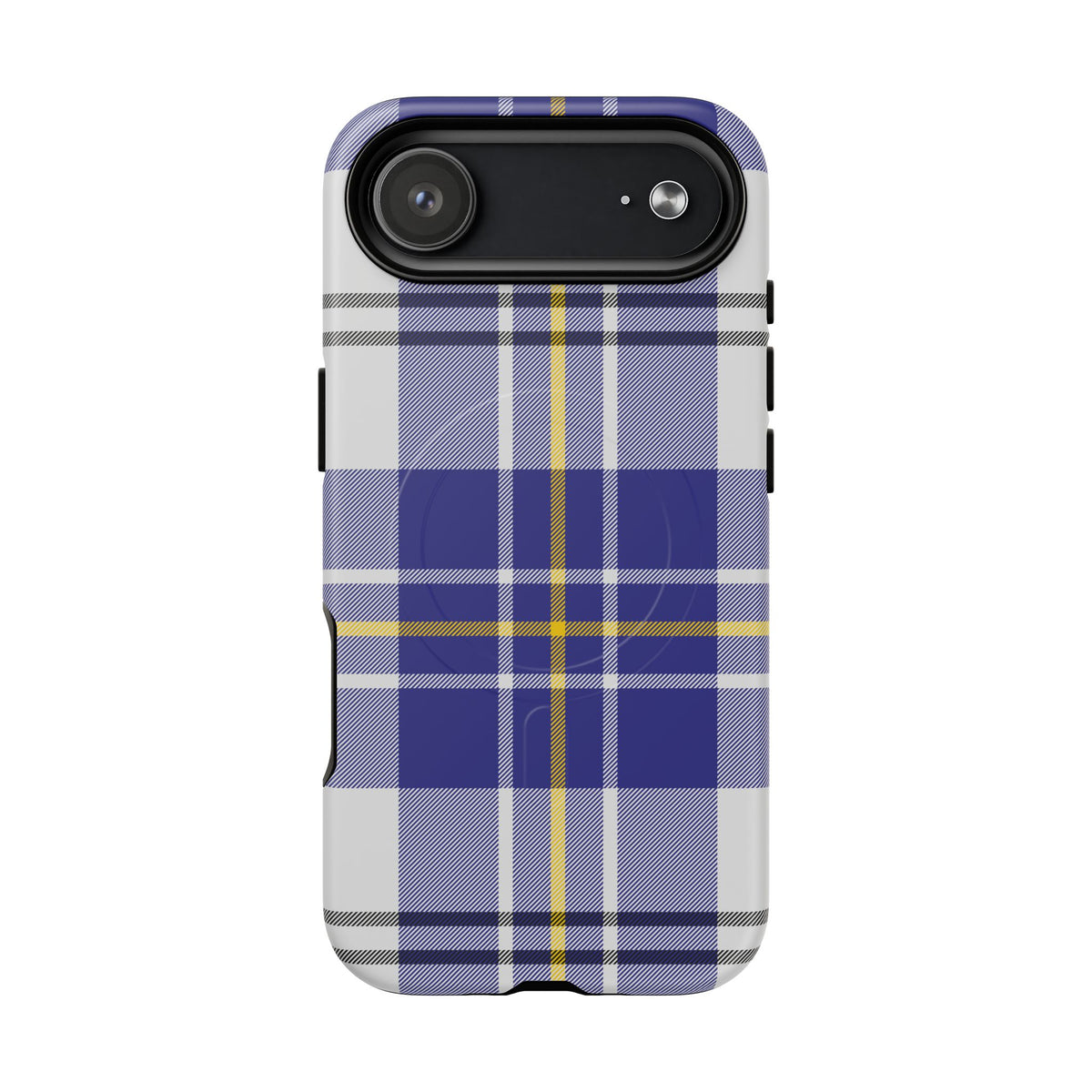 MacPherson Dress Blue Tartan MagSafe® iPhone Case | Dual-Layer Magnetic Protective Cover