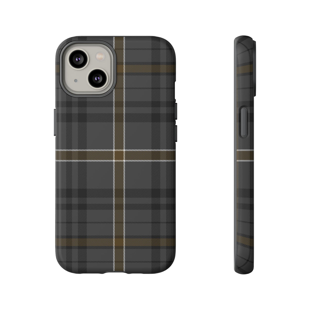 Bute Heather Weathered Tartan iPhone Case | Dual-Layer Matt Protective Cover