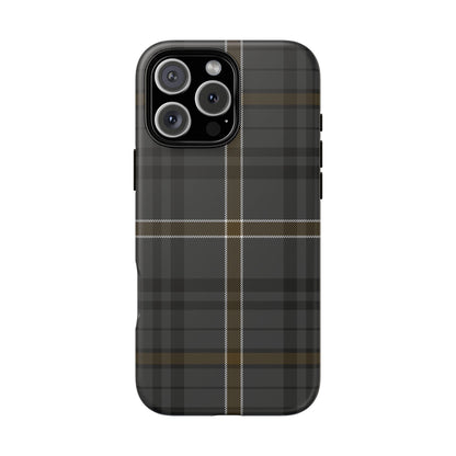 Bute Heather Weathered Tartan iPhone Case | Dual-Layer Matt Protective Cover