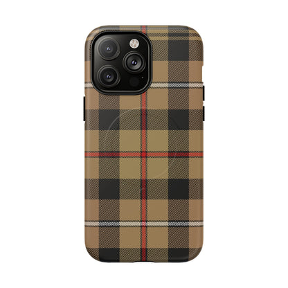 MacKenzie Hunting (Brown) Traditional Tartan MagSafe® iPhone Case | Dual-Layer Magnetic Protective Cover