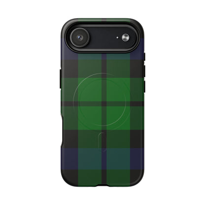 Black Watch Traditional Tartan MagSafe® iPhone Case | Luxury Magnetic Phone Cover