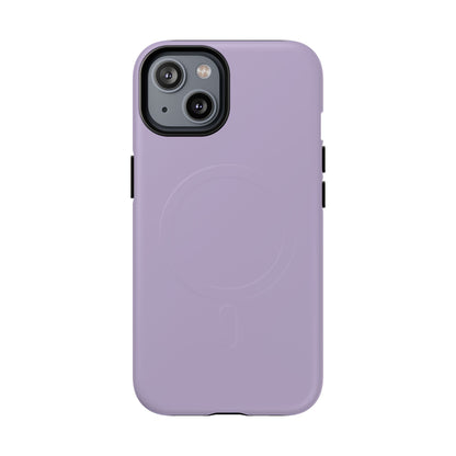 Lavender Minimalist Heritage Check MagSafe® iPhone Case | Luxury Magnetic Phone Cover