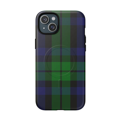 Black Watch Traditional Tartan MagSafe® iPhone Case | Dual-Layer Magnetic Protective Cover