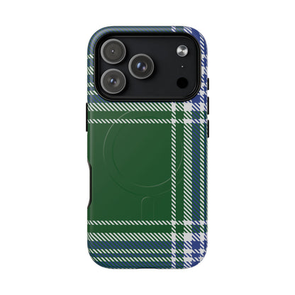 MacDonald Lord of the Isles Minimalist Heritage Check MagSafe® iPhone Case | Luxury Magnetic Phone Cover