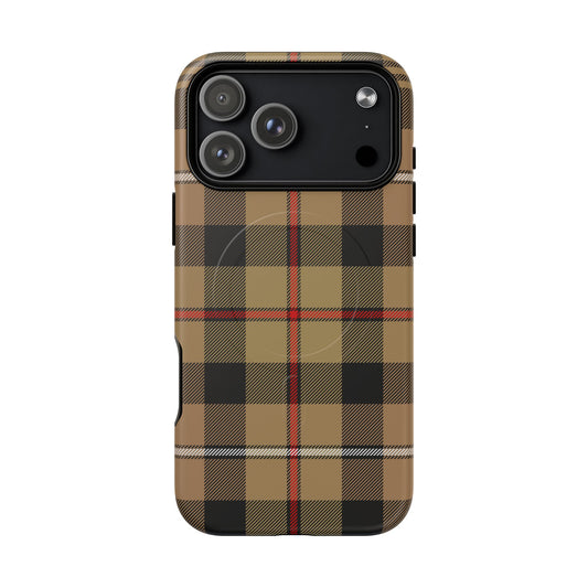 MacKenzie Hunting (Brown) Traditional Tartan MagSafe® iPhone Case | Dual-Layer Magnetic Protective Cover