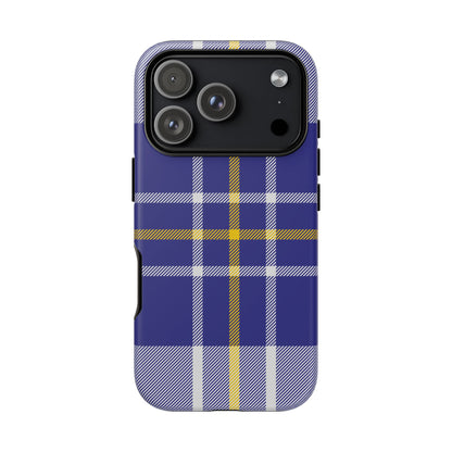 MacPherson Dress Blue Tartan iPhone Case | Luxury Protective Phone Cover