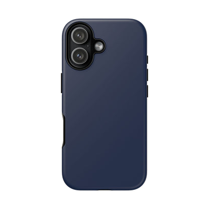 Navy Blue Sharp Tailored Heritage Check iPhone Case | Luxury Protective Phone Cover