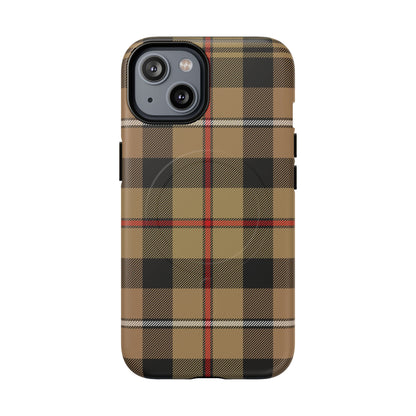 MacKenzie Hunting (Brown) Traditional Tartan MagSafe® iPhone Case | Dual-Layer Magnetic Protective Cover