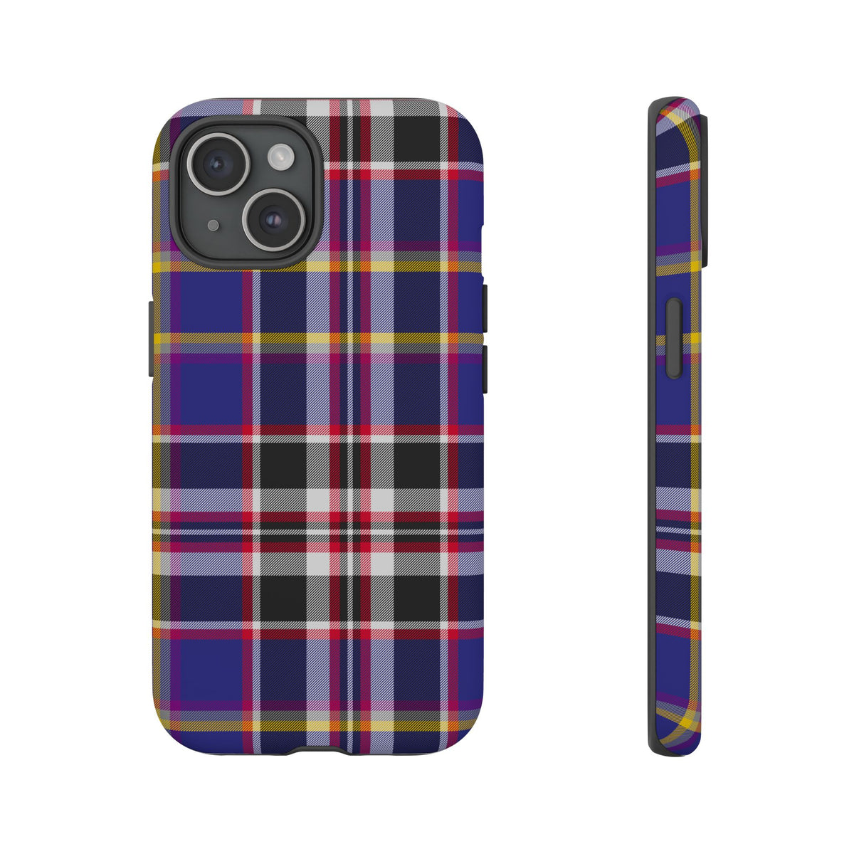 Queen Mary RMS Maritime Tartan iPhone Case | Dual-Layer Matt Protective Cover