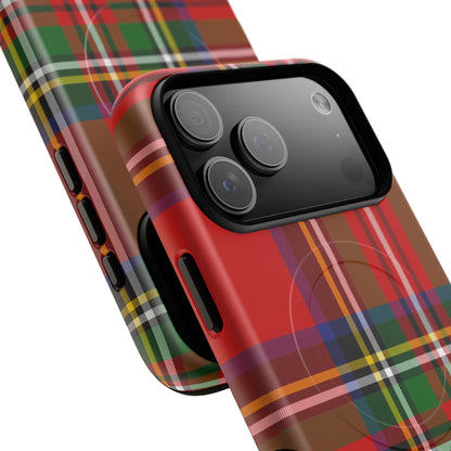 Royal Stewart Heritage Tartan MagSafe® iPhone Case | Dual-Layer Magnetic Protective Cover