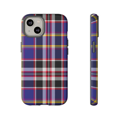 Queen Mary RMS Maritime Tartan iPhone Case | Dual-Layer Matt Protective Cover