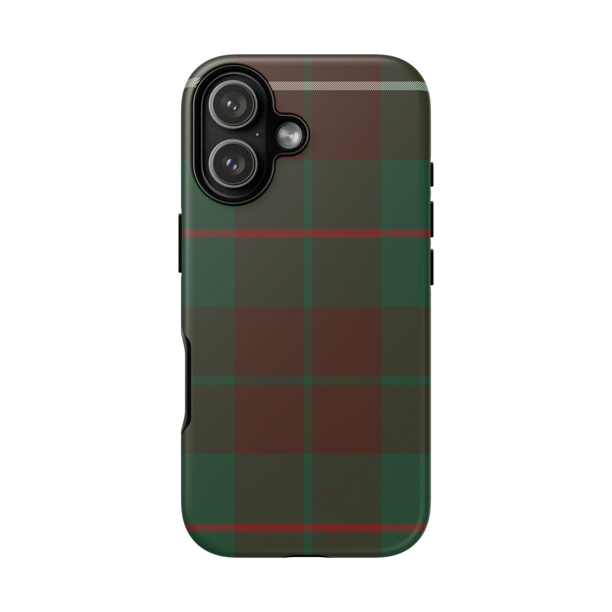 MacKinnon Hunting Traditional Tartan iPhone Case | Dual-Layer Matt Protective Cover