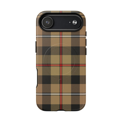 MacKenzie Hunting (Brown) Traditional Tartan MagSafe® iPhone Case | Dual-Layer Magnetic Protective Cover