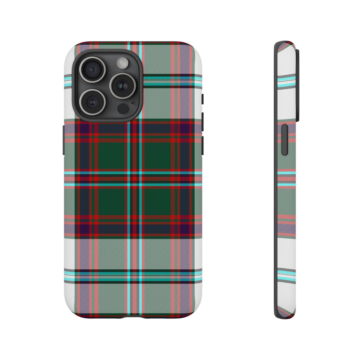 Stewart of Appin Dress Tartan iPhone Case | Dual-Layer Matt Protective Cover