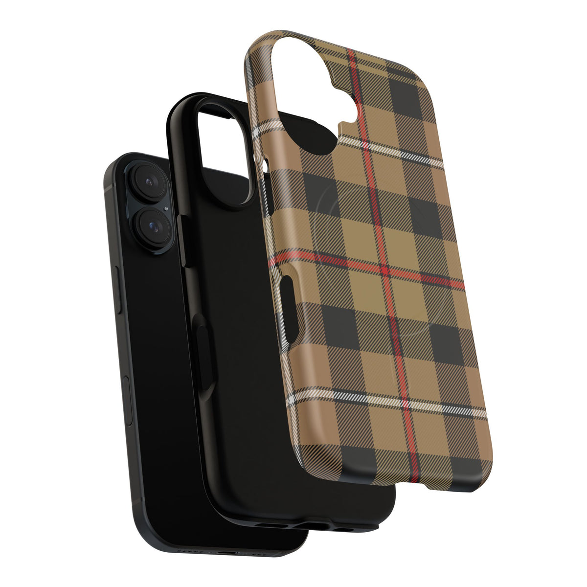 MacKenzie Hunting (Brown) Traditional Tartan MagSafe® iPhone Case | Dual-Layer Magnetic Protective Cover