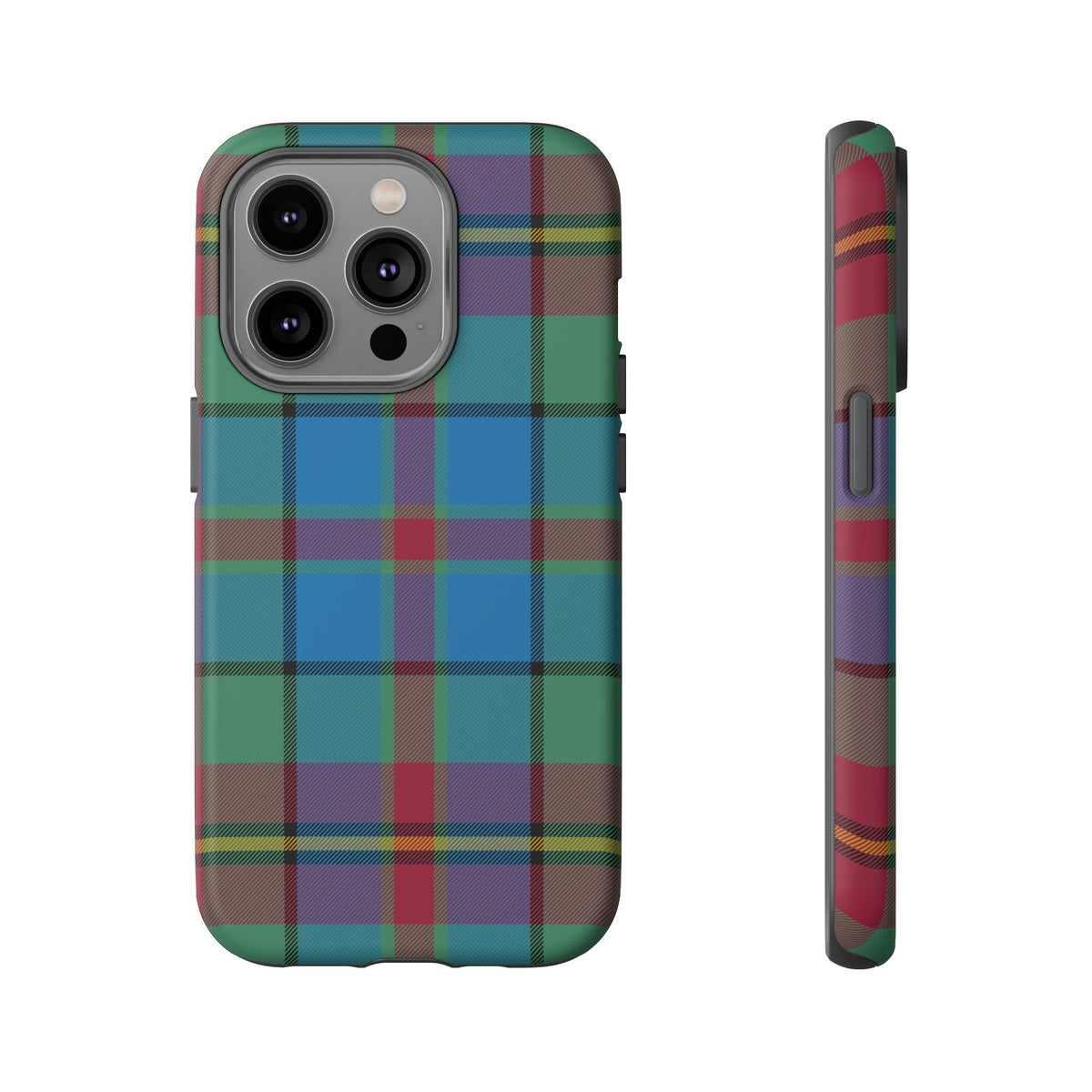 Orkney Island Heritage Tartan iPhone Case | Dual-Layer Matt Protective Cover