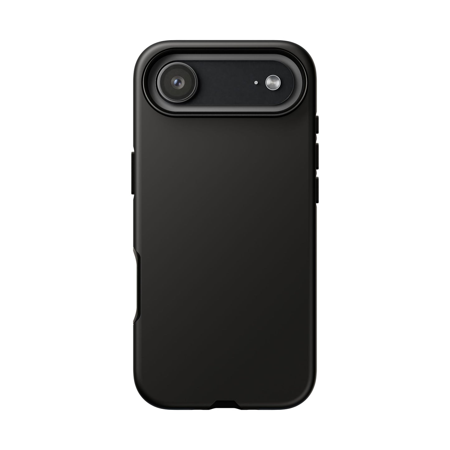 Black Stealth Minimalist Heritage Check iPhone Case | Luxury Protective Phone Cover