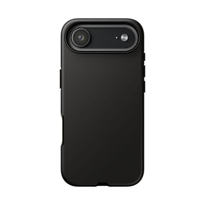 Black Stealth Minimalist Heritage Check iPhone Case | Luxury Protective Phone Cover