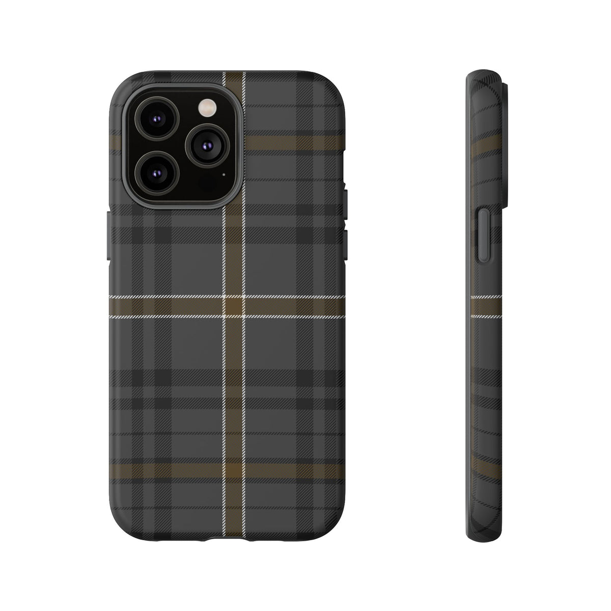 Bute Heather Weathered Tartan iPhone Case | Dual-Layer Matt Protective Cover